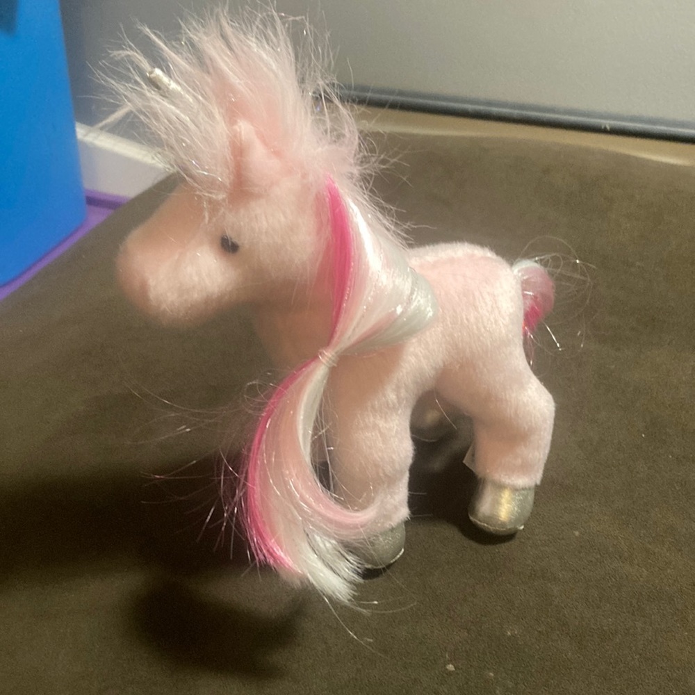 Douglas the cuddle toy pink unicorn stuff